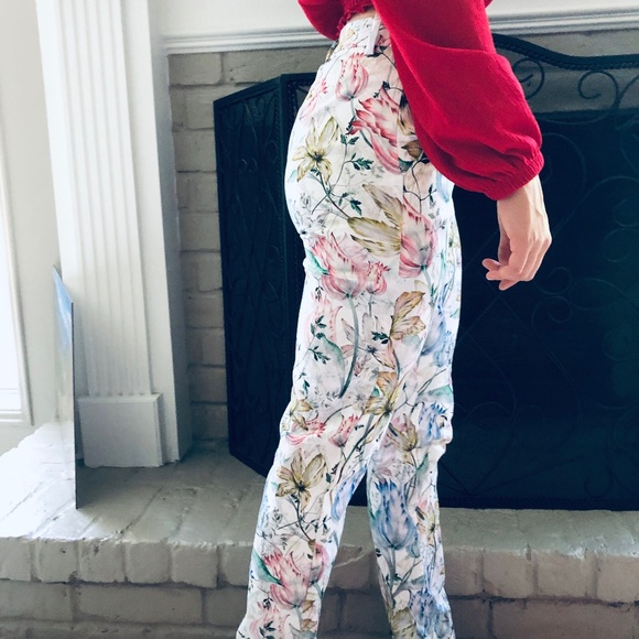 Flower Print Pants - Picture 2 of 3